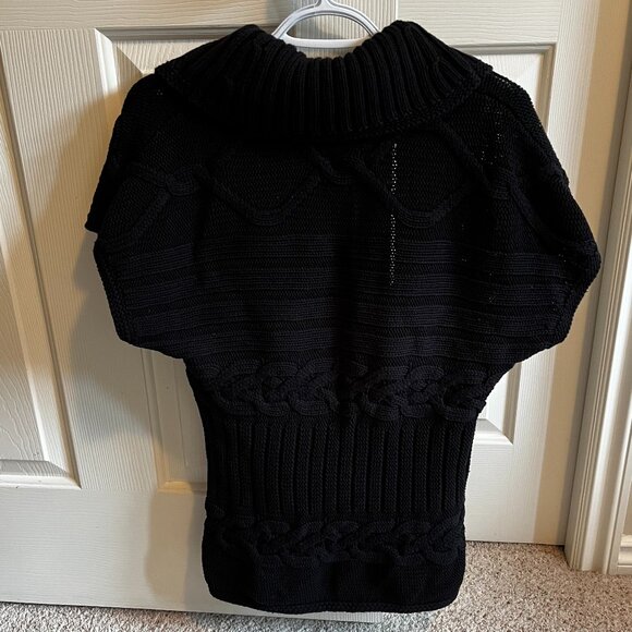 Tommy Hilfiger Short Sleeve Black Cardigan - Picture 2 of 4